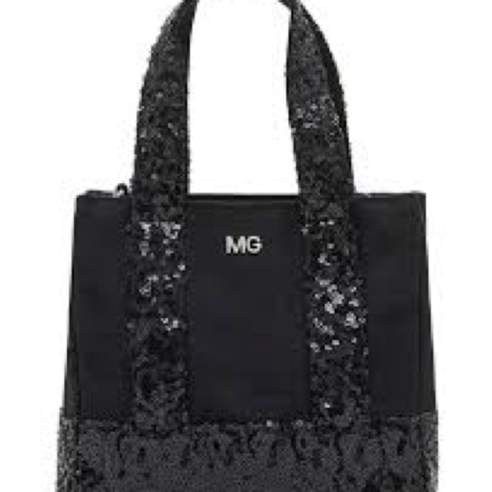 Madden Girl Black Sequin Tote Bag